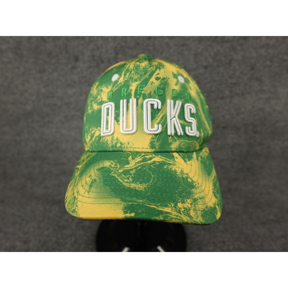 Gen 2 Oregon‎ Ducks Hat Boys OSFM Green Yellow Good Tie Dye Snapback Cap
